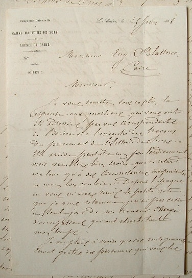 Enquête sur le Canal de Suez en 1868. – vue 7